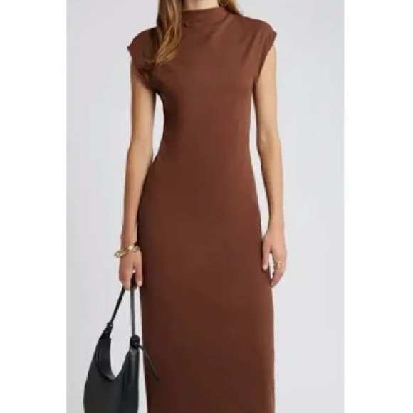 Open Edit Dresses & Skirts - 4.) Open Edit Chic Brown Maxi Dress